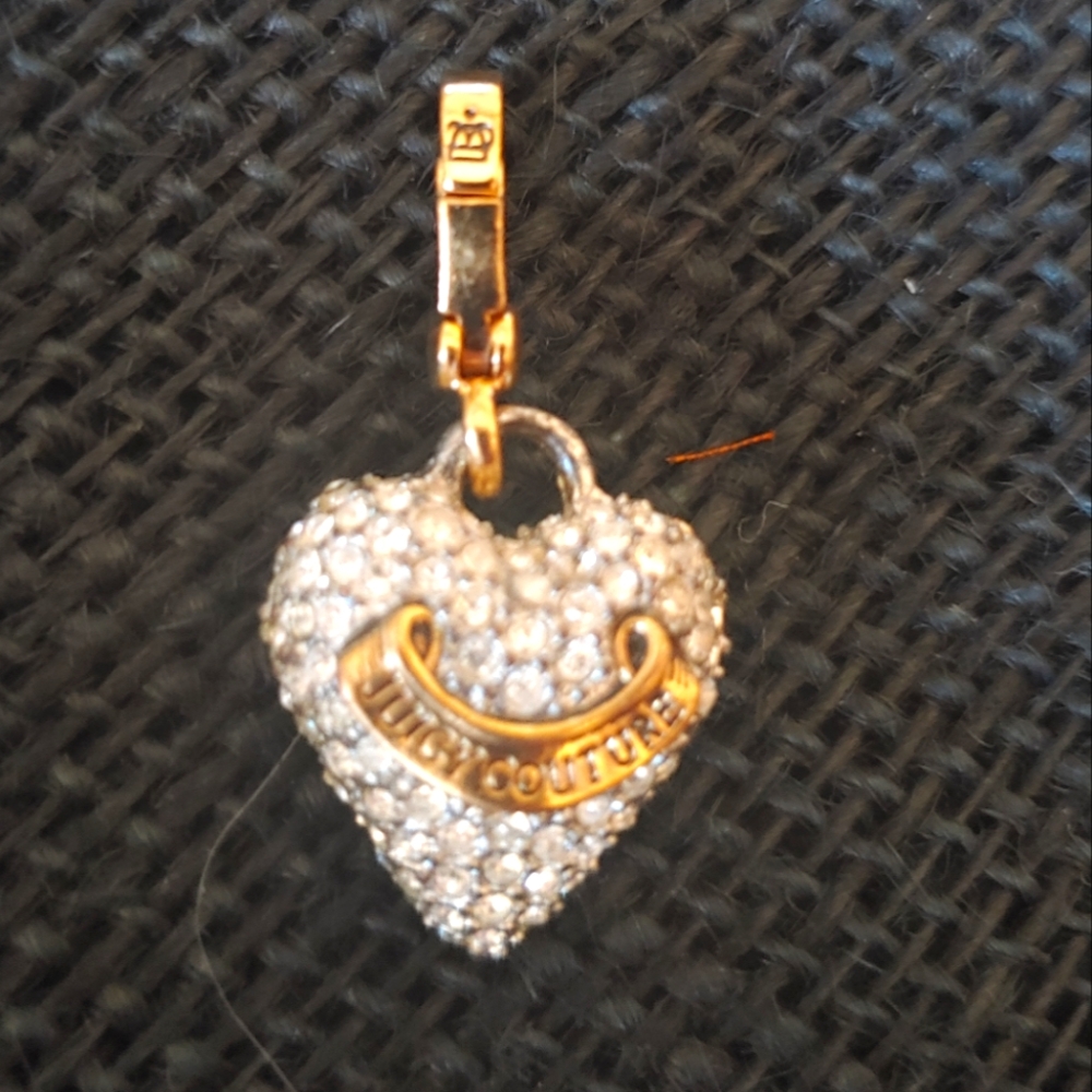 Juicy Couture Puffed Rhinestone Charm